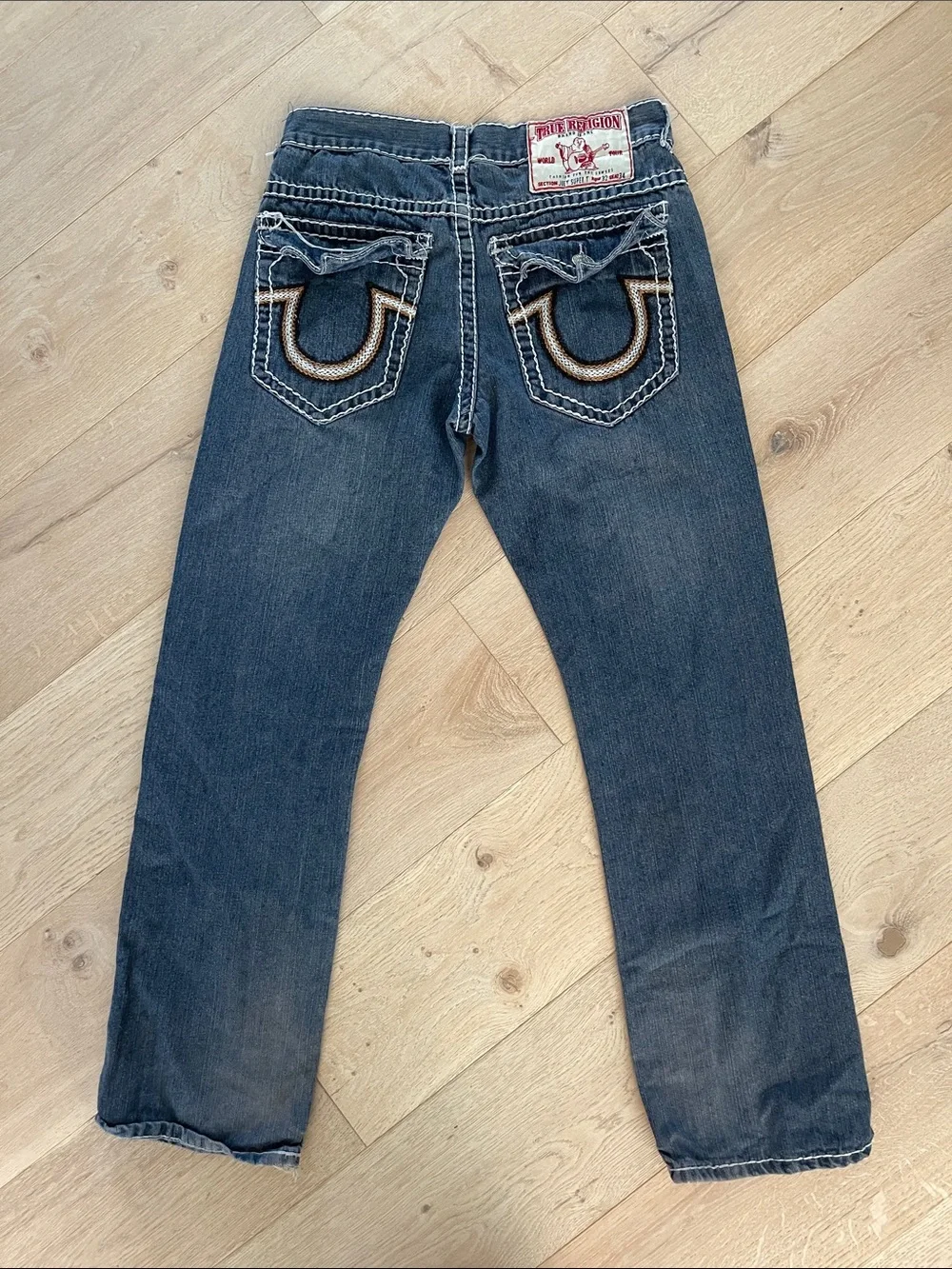 True Religion Joey Men’s Straight Jeans in Blue Denim 32x34